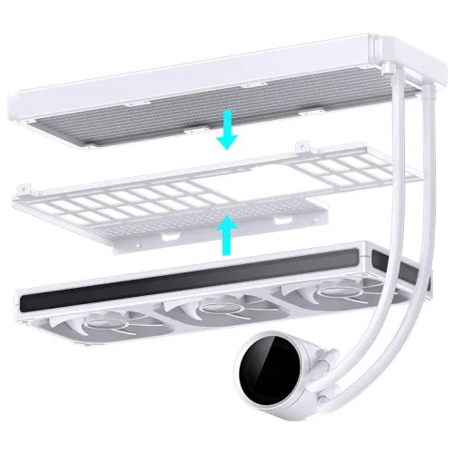 Case PC JONSBO D33 White – Mini Tower M-ATX| VGA 435mm| AIO 360mm
